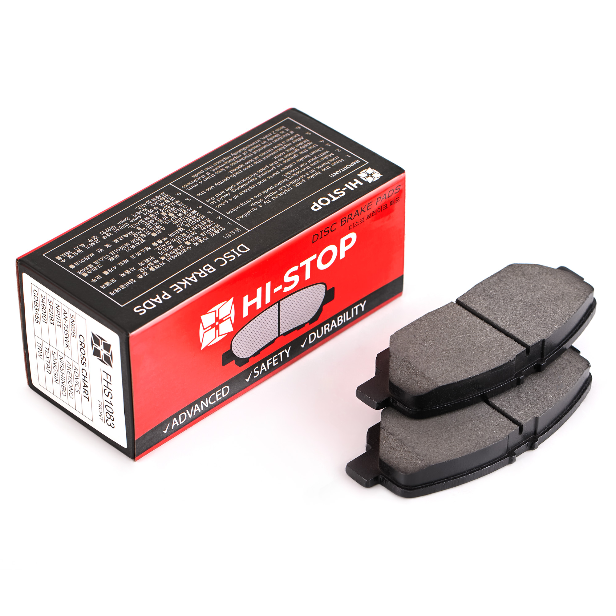 Колодки тормозные дисковые HI-STOP FHS1083 / SN695 / AN-735WK / NP1113